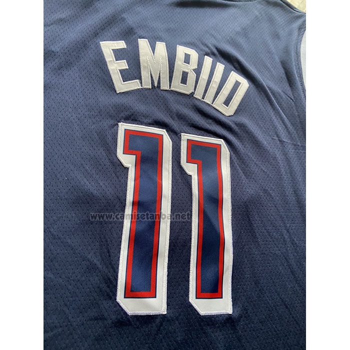 Camiseta USA 2024 Joel Embiid #11 Azul1
